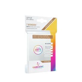 MATTE 7 Wonders Sleeves 67 x 103 mm Clear | Farbcode Braun - GAMEGEN!C | Artikelnummer: 4251715403013