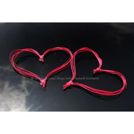 Zwei Rattan Herzen Rot Schmuck für Hochzeitsauto  |  | Artikelnummer: 127185015
