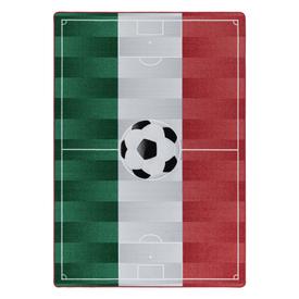 Play Teppich 160 x 230 cm rot weiß grün |  | Artikelnummer: PLAY1602302915WHITE