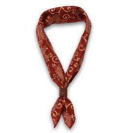 OBERWEIHER | Bandana + Leather Ring | Passion Flowers Red | Artikelnummer: 2424-1304-7436