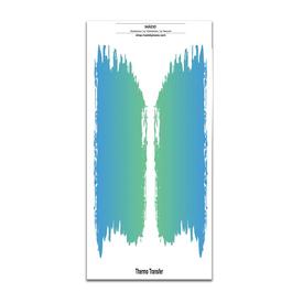 Pinselstrich Bügelbilder | 2 Bügelbilder je ca.  27,5 x 6,5 cm  | Artikelnummer: 1888-1815-6726-2