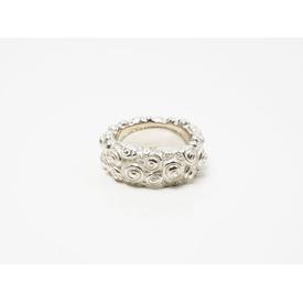 Rosen Ring mittelbreit Silber 925  |  | Artikelnummer: 9143