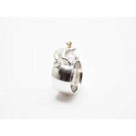 Froschkönig auf Ring Silber mit Brillant  |  | Artikelnummer: 12278963524