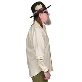 Button Down Shirt | Cotton Linen Bone | Size Large | Sample Sale | Artikelnummer: 5288-3483-5041