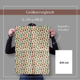 Kinder-Geschenkpapier: Eulen  | Set: 4 Bögen Geschenkpapier + 4 Geschenkanhänger | Artikelnummer: 4260615910163