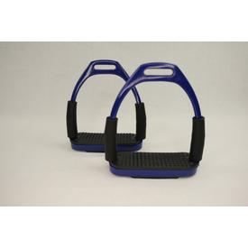Blaue Flexi Sicherheitssteigbügel  | Dunkelblau - navi blue | Artikelnummer: AMI-1008 10cm navi blue
