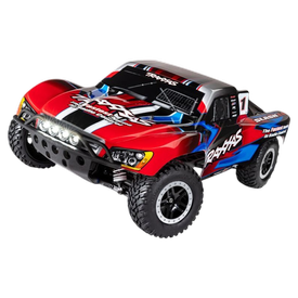 TTRAXXAS SLASH 4X4 ROT 1/10 SHORT-COURSE RTR BRUSHED, MIT AKKU, LADEGERÄT UND LED-LICHT *HERBST-SALE* |  | Artikelnummer: TRX68054-61RED