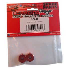 LC Racing Reifenmitnehmer Sechskant 8mm PTG | Ersatzteil verwendet für PTG-1, PTG-2, PTG-2R | Artikelnummer: LC-C8067