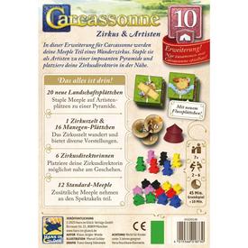 Carcassonne - Zirkus & Artisten | Die 10. Erweiterung - Hans im Glück | Artikelnummer: 4015566018730