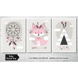 3-er Set Poster Bilder Kinderzimmer A4 / A3  |  | Artikelnummer: 118686575