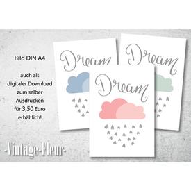 Kinderzimmer Wandbild A4 / A3, Dream  |  | Artikelnummer: 118362307
