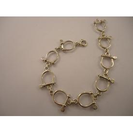 Maritimes Schäkelarmband, in echt 925 Silber  |  | Artikelnummer: 127087059
