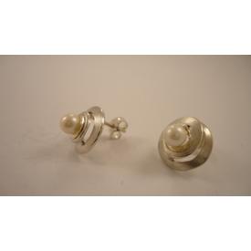Feine Ohrstecker in 925 Silber,mit Zuchtperle  |  | Artikelnummer: 120510675