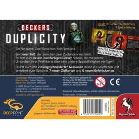 Deckers: Duplicity | Erweiterung - Deep Print Games - voraussichtlich lieferbar ab November 2026 | Artikelnummer: 4250231750090