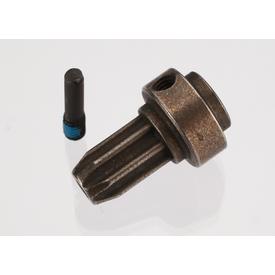Traxxas 6888x Drive hub, front, hardened steel (1)/ screw pin (1) |  | Artikelnummer: TRX6888x