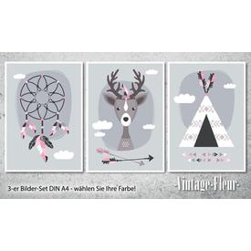 3-er Set Poster Bilder Kinderzimmer A4 / A3  |  | Artikelnummer: 119539439