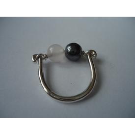 Ring in 925 Silber,mit zwei Kugeln.  |  | Artikelnummer: 23876473