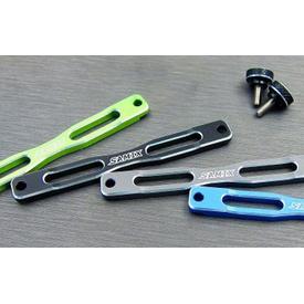 Dämpferplatte stiffener Set v/h SAMIX Axial SCX10-2  | z.b. für Axial SCX2 | Artikelnummer: SCX2-6033BK