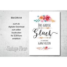 Kinderzimmer Wandbild A4 / A3, das große Glück  |  | Artikelnummer: 117736467