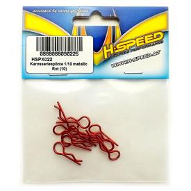 H-Speed KAROSSERIESPLINTE 1/10 METALLIC ROT (10)  |  | Artikelnummer: HSPX022