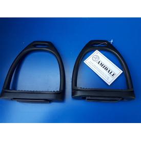 Steigbügel Aluminium schwarz - stabil & leicht | Größe 10cm 4,0
