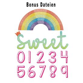 Sweet Stickdatei | 13 x 18 cm und 10 x 10 cm Stickrahmen | Artikelnummer: 8044-1461-8805
