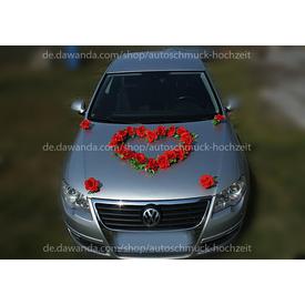 Rot Rosen für Autodekoration Brautauto Hochzeit  |  | Artikelnummer: 93241351
