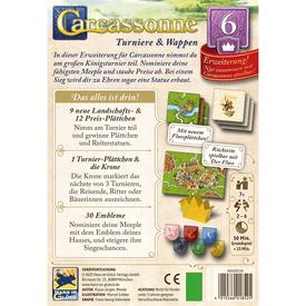 Carcassonne - Turniere & Wappen | Die 6. Erweiterung - Hans im Glück | Artikelnummer: 4015566018525