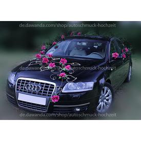 Autoschmuck für Hochzeit Autodeko Schmuck Burgundy  |  | Artikelnummer: 92964327