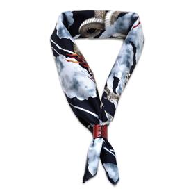 OBERWEIHER | Bandana + Leather Ring | Dragon Dark Blue | Artikelnummer: 2848-0037-1876