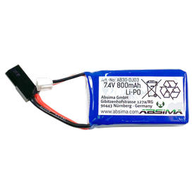 Absima AB30-DJ03 7.4V 800mAh LiPo Battery | z.b. für :Speed Monster Truck 