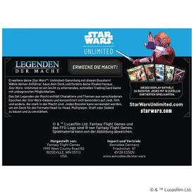 Star Wars: Unlimited - Legenden der Macht (Booster-Display) | Fantasy Flight Games | Artikelnummer: 0841333132507