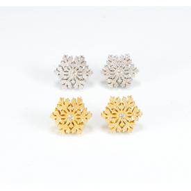 Ohrstecker Schneeflocke Weißgold 750 |  | Artikelnummer: 104311236987