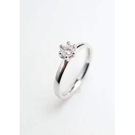 Krönchen-Ring Weißgold mit weissem Brillant |  | Artikelnummer: 113