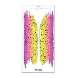 Pinselstrich Bügelbilder | 2 Bügelbilder je ca.  27,5 x 6,5 cm  | Artikelnummer: 1888-1815-6726 -6