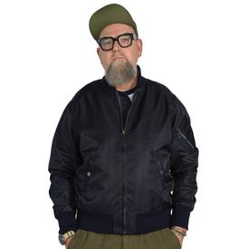 MA2 Bomber Jacket |  Twill Aviator | Size Large | Navy | Artikelnummer: 8527-2451-0780