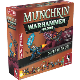Munchkin Warhammer 40K Super Mega Set | Pegasus Spiele - voraussichtlich lieferbar ab September 2026 | Artikelnummer: 4250231745577