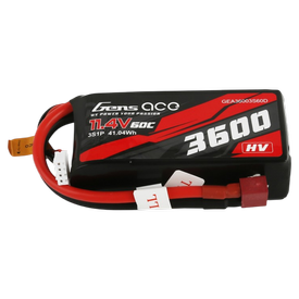 GensAce Crawler LiPo 3S 11.4V-3600-60C(Deans) 89x42x26mm 218g | Lipo z.b. für 1/10 Crawler | Artikelnummer: GE3-3600HV-3D