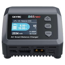SkyRC S65neo AC Ladegerät LiPo 2-4s 10A 65W Entladen 2A 10W |  | Artikelnummer: SK100237-01 