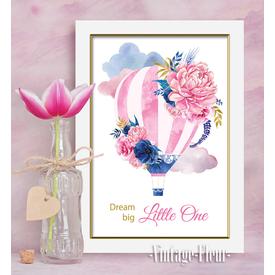 Kinderzimmer Wandbild A4 / A3, dream big  |  | Artikelnummer: 117735743