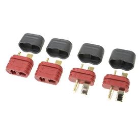 Revtec - Steckverbinder - Deans - Goldkontakten - mit kappe - Stecker + Buchse - 2 Paare |  | Artikelnummer: GF-1006-010