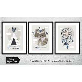 3-er Set Poster Bilder Kinderzimmer A4 / A3  |  | Artikelnummer: 119139363