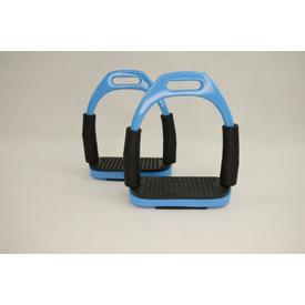 Hellblaue Flexi Sicherheitssteigbügel  | hellblau | Artikelnummer: AMI-1013 10cm