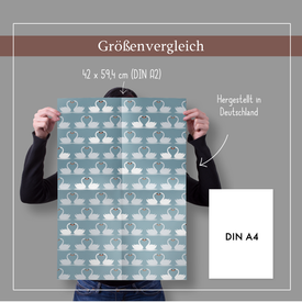 Geschenkpapier: Hochzeit / Schwäne (modern) | Set: 4 Bögen Geschenkpapier + 1 Postkarte | Artikelnummer: 4260615910170