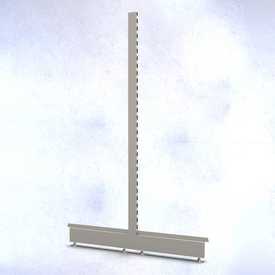 Endständer für Anbaufeld Gondelregal | Neuware | H 160 cm | T 2x 47 cm | Artikelnummer: SR-BG-N-GREND