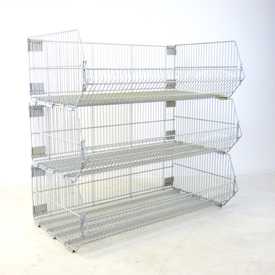 Stapelkörbe, 3er-Set  | Gebrauchtware | lichtgrau | Artikelnummer: DT-BG-STK-3-100-lg