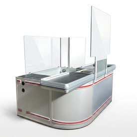 Einzelkassentisch, Pillen | links-/rechtsläufig | 240 cm | Gebrauchtware | Artikelnummer: KT-G-PIL-L-240
