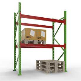 Palettenregal  Anbaufeld H 2,5 m, gebraucht wie neu | H 2,5 m | Feldlast 6.500 kg | 6 - 9 PP | Artikelnummer: PR-KT-BGAF-250190-2