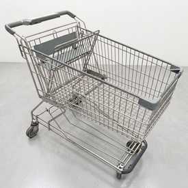 Wanzl D155RC, grau | gebrauchter Einkaufswagen | 143 Liter | Artikelnummer: EKW-WZ-G-D155RC-P-GRAU