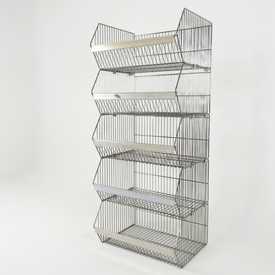 Wanzl Stapelkorb – 5er Set | Gebrauchtware | 62,5 x 50 x 30 cm | Artikelnummer: DT-BG-STK-5-SET-B62
